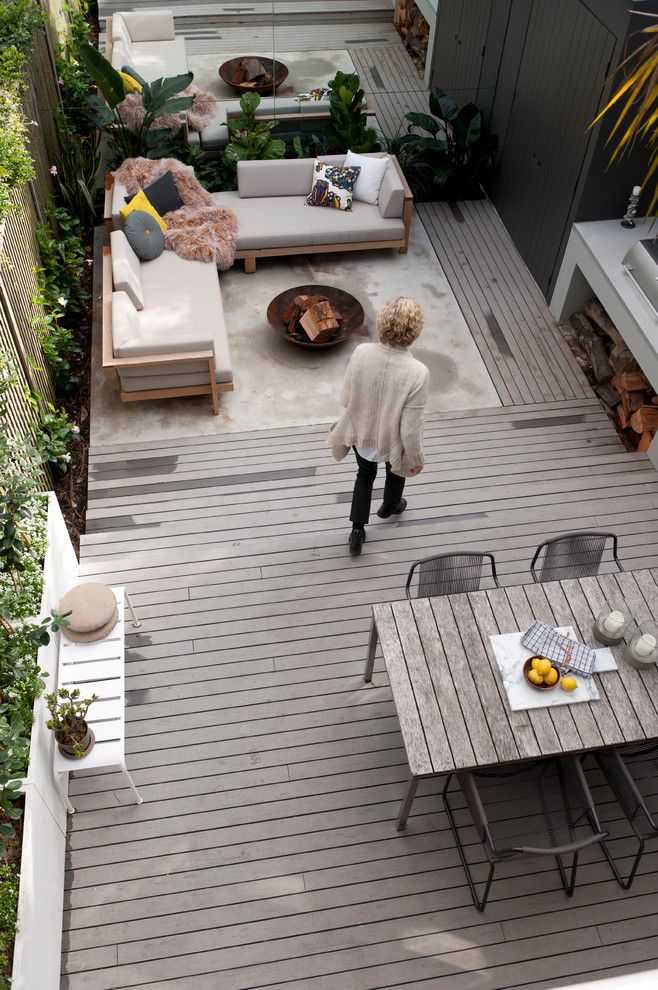 Pilgrim Furniture City for a Midcentury Deck with a Outdoor Furniture and Millhill Terrace by Anna Carin Design