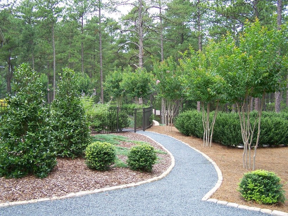 Pine Bluff Sand and Gravel for a Contemporary Landscape with a Trees and Ramsey Landscape Associates, Inc. by Ramsey Landscape Associates, Inc.