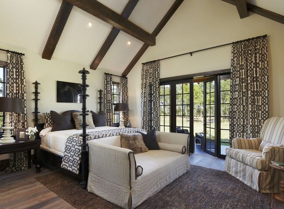 Pinecone Hill for a Rustic Bedroom with a Log Cabin and Ranch Estate by Giana Allen Design Llc