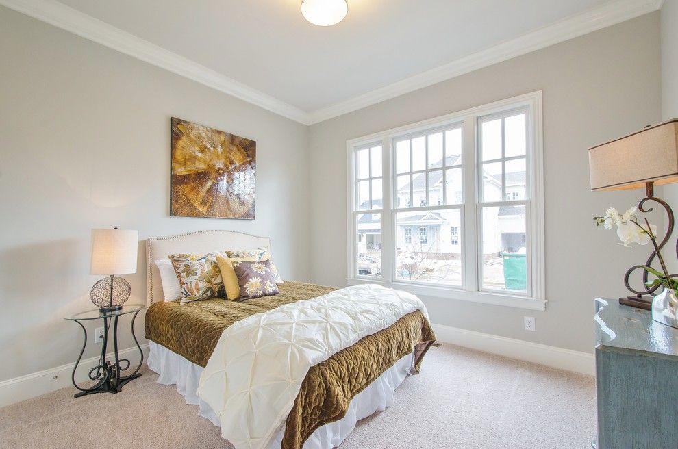 Pintuck for a Transitional Bedroom with a Pintuck Duvet Cover and Madison   Lot 1539 by Slc Homebuilding, Llc