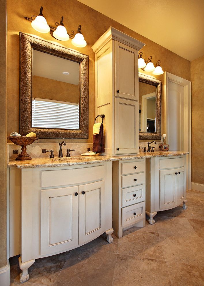 Places to See in Austin for a Traditional Bathroom with a Custom Cabinets and 210 Blackwolf Run by Canyon Creek Homes, Lp