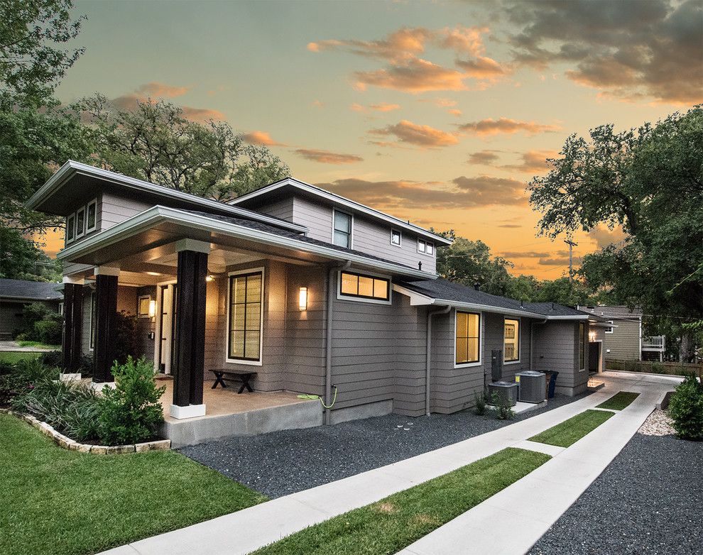 Places to See in Austin for a Transitional Exterior with a Gravel and 1707 W 30th by Mezger Homes