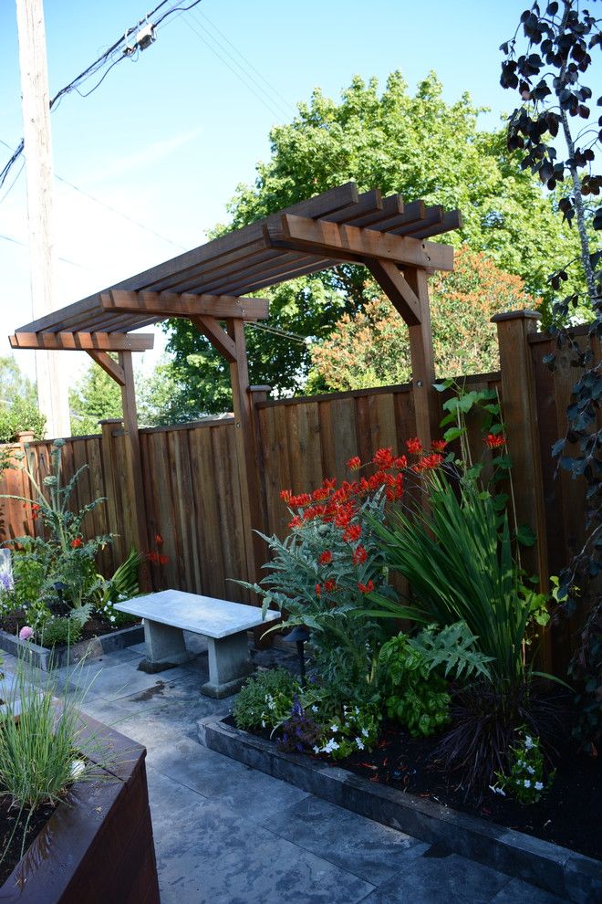 Planting Basil for a Transitional Spaces with a Raspberry and Raised Vegetable / Ornamental Garden 2015 by Glenna Partridge Garden Design