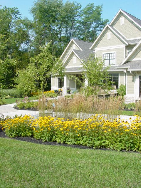 Planting Wildflowers for a Traditional Landscape with a Traditional and Beavercreek Residence by River Valley Orchids