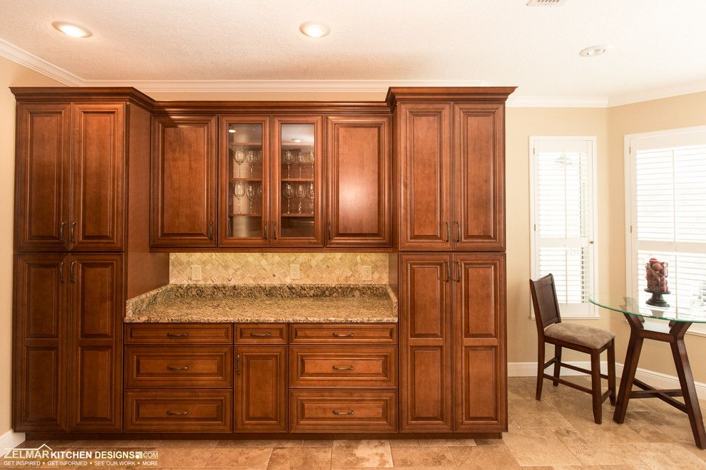 Pleasure Island Orlando for a Traditional Kitchen with a Traditional Kitchen and Markowitz (Waypoint) Zelmar Kitchen Remodel by Zelmar Kitchen Designs & More, Llc