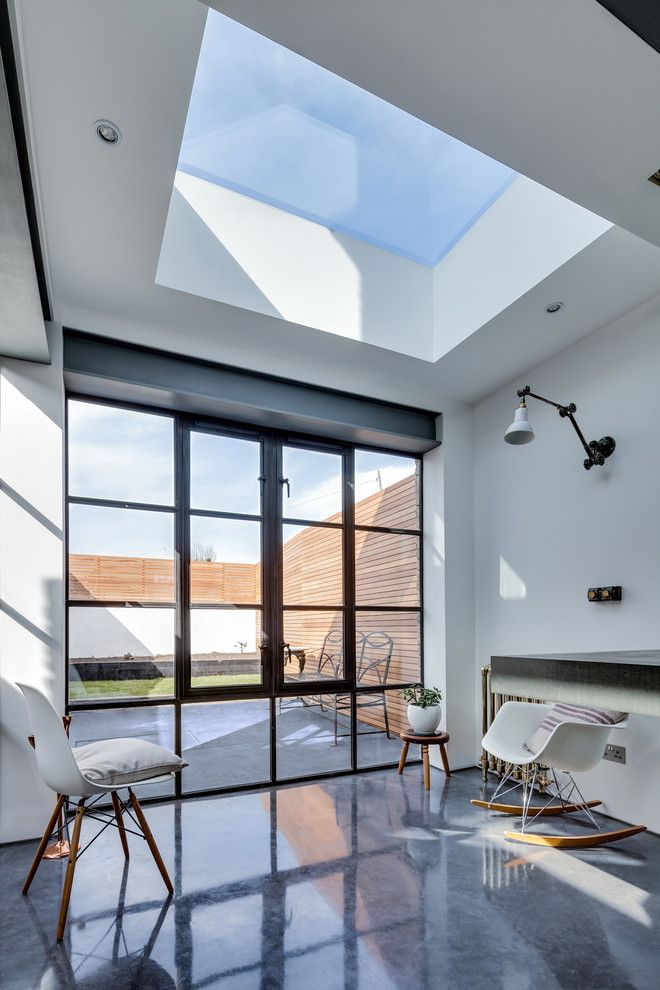 Polish Hearts Usa for a Contemporary Kitchen with a White Wall Light and Holton Street by Paper House Project