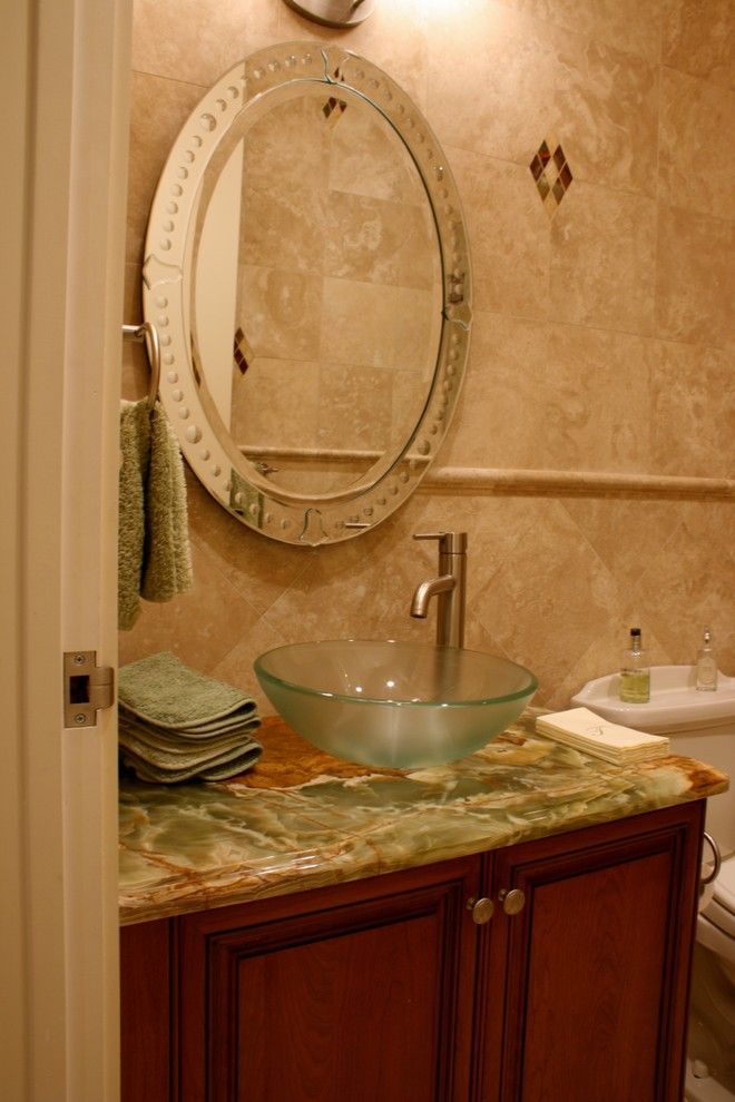 Polo Club Boca Raton for a Traditional Powder Room with a White and Private Residence, Polo Club, Boca Raton, Florida by Susan Lachance Interior Design
