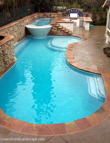 Pool World Spokane for a Mediterranean Pool with a Swim Up Bar and Martini Spa, Libations Kitchen, Swimming Pool by Green Scene Landscaping & Pools