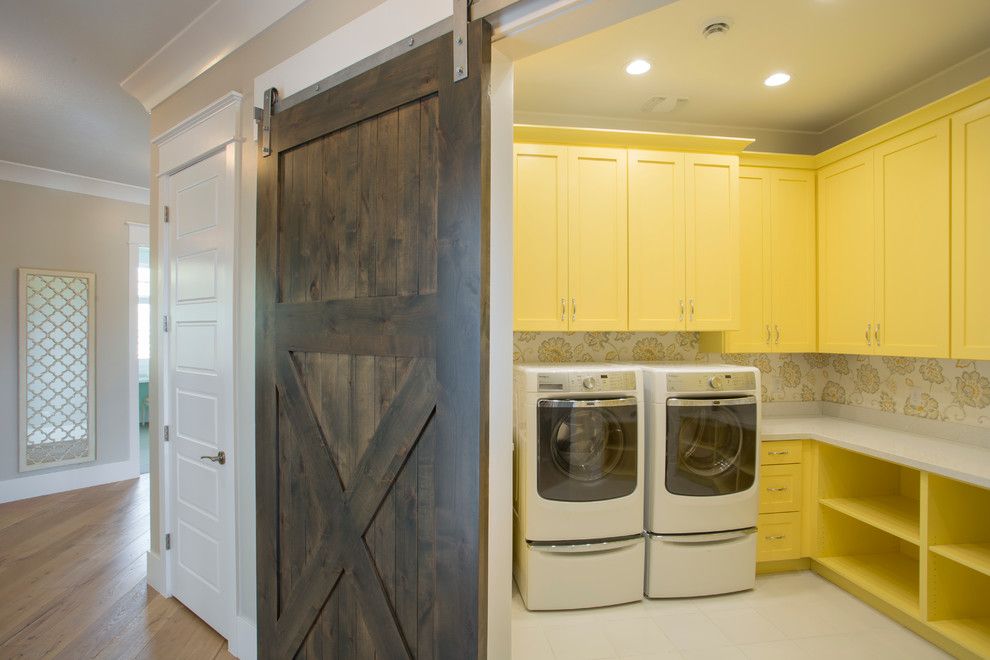 Port Chester Theater for a Transitional Laundry Room with a Traditional Design and 2014 Parade Home   Lehi by Joe Carrick Design   Custom Home Design