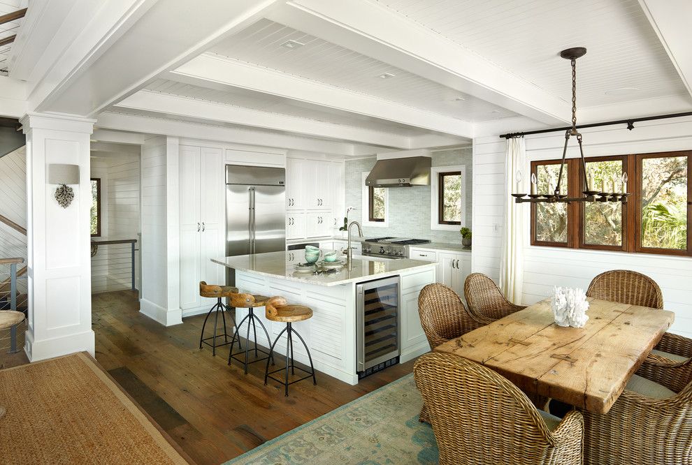 Portofino Island Resort for a Beach Style Kitchen with a Paneled Walls and Duneside Renovations & Additions by M. Brennan Architects, Inc.