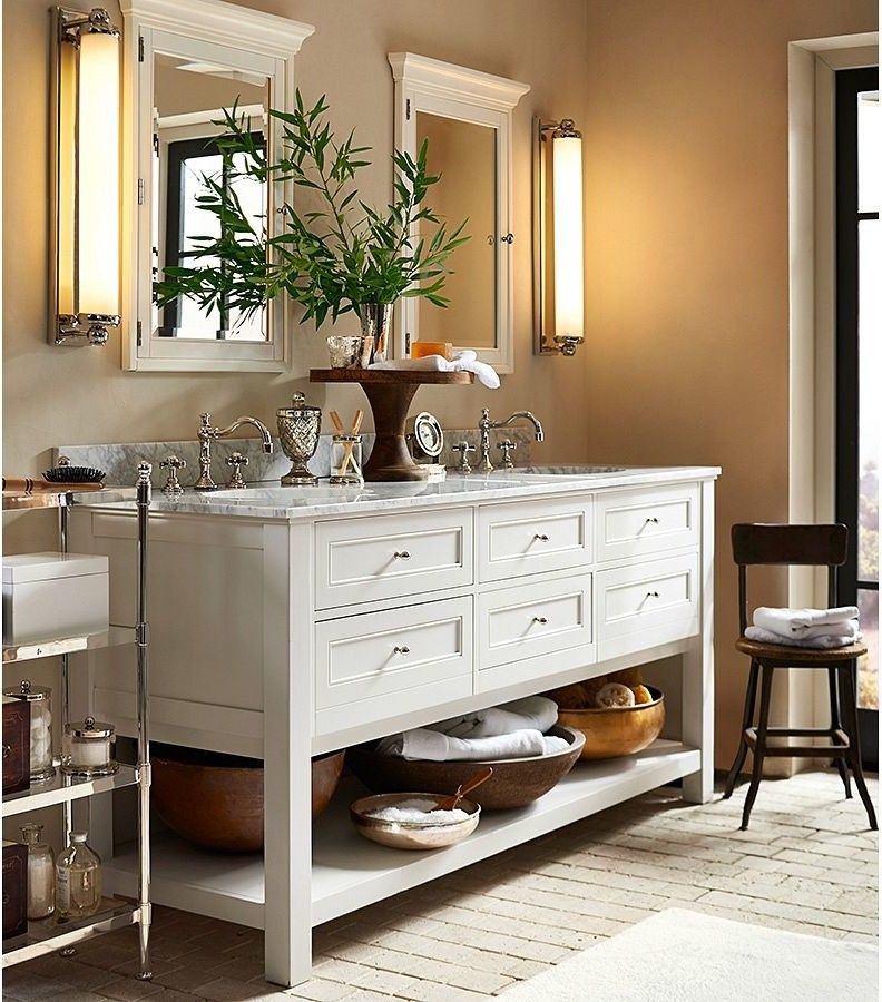 Pottery Barn Returns for a Traditional Bathroom with a Traditional and Pottery Barn by Pottery Barn