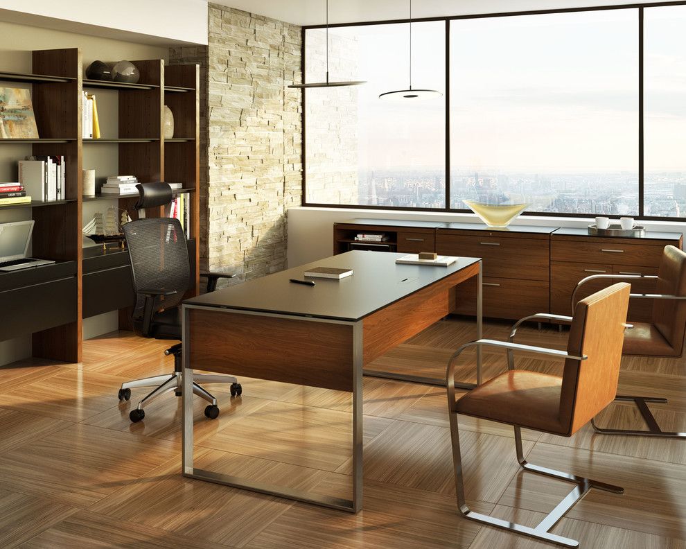 Power Outage Houston for a Contemporary Home Office with a Matthew Weatherly and Bdi Furniture by Bdi Furniture