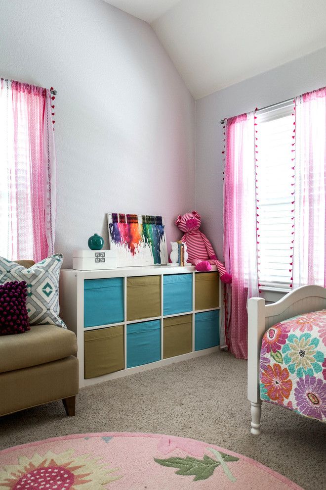 Primos Dallas for a Transitional Kids with a Patterns and Ponder Transitional Girl's Bedroom by Carolina v. Gentry, Rid