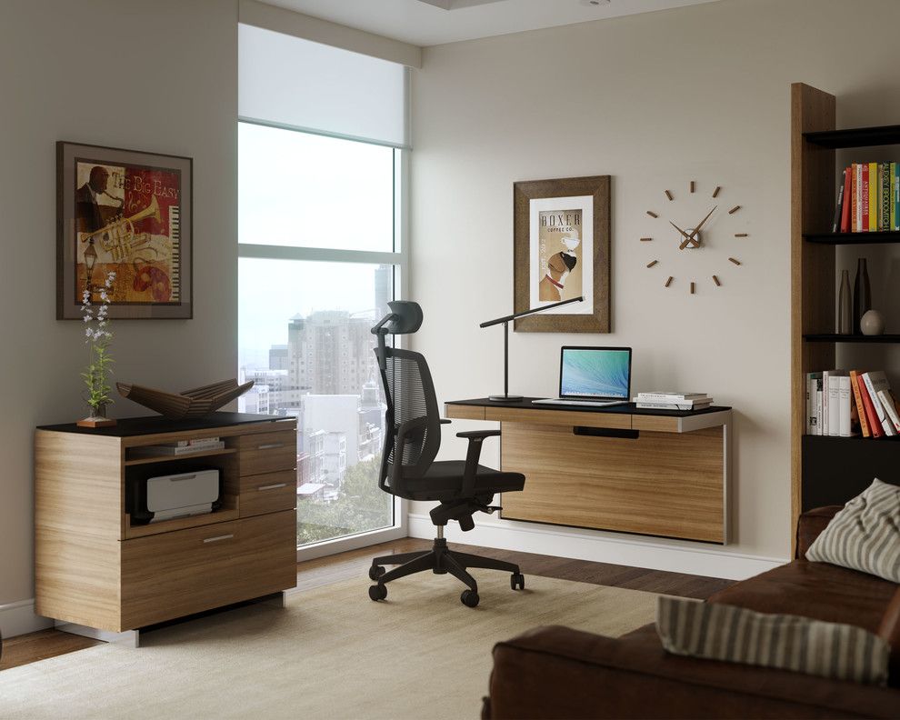 Printers Alley Nashville for a Contemporary Home Office with a Floating Desk and Bdi Furniture by Bdi Furniture