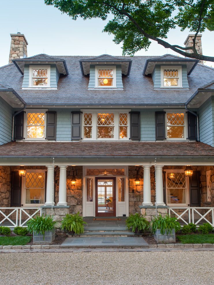 Pro Direct for a Victorian Exterior with a Stone Planters and Greenwich Waterfront Shingle by Douglas Vanderhorn Architects