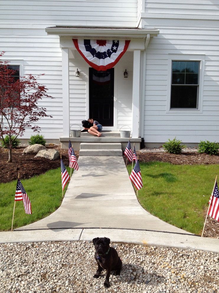 Proper Way to Hang American Flag for a Traditional Porch with a Traditional and Fourth of July by Alison Hodgson