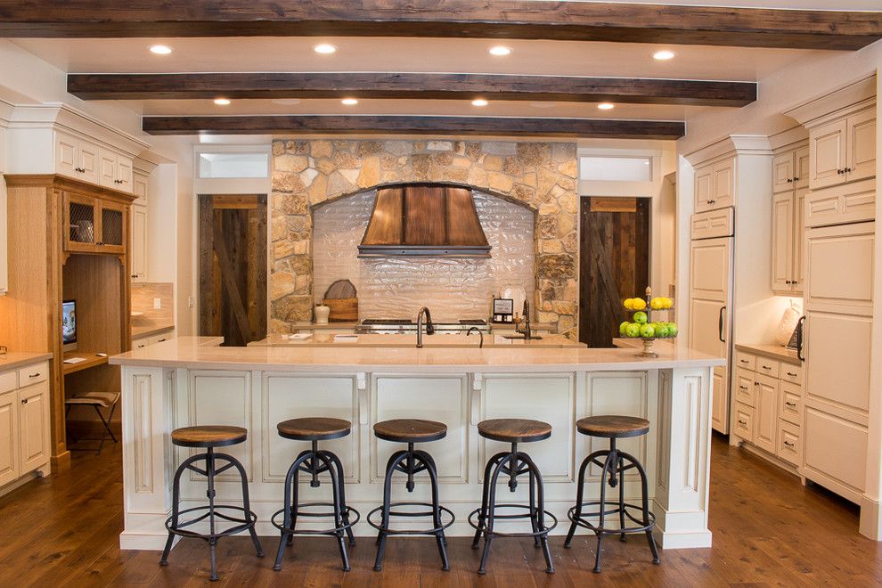 Provo Theater for a Craftsman Kitchen with a Spiral Staircase and Alpine   Parade of Homes 2015 by Raykon Construction