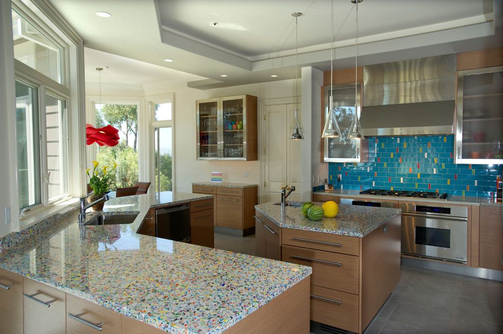 Quartz Countertops vs Granite for a Contemporary Kitchen with a Cabinetry and San Rafael, Ca Kitchen  From Traditional to Contemporary by Uhrich Design