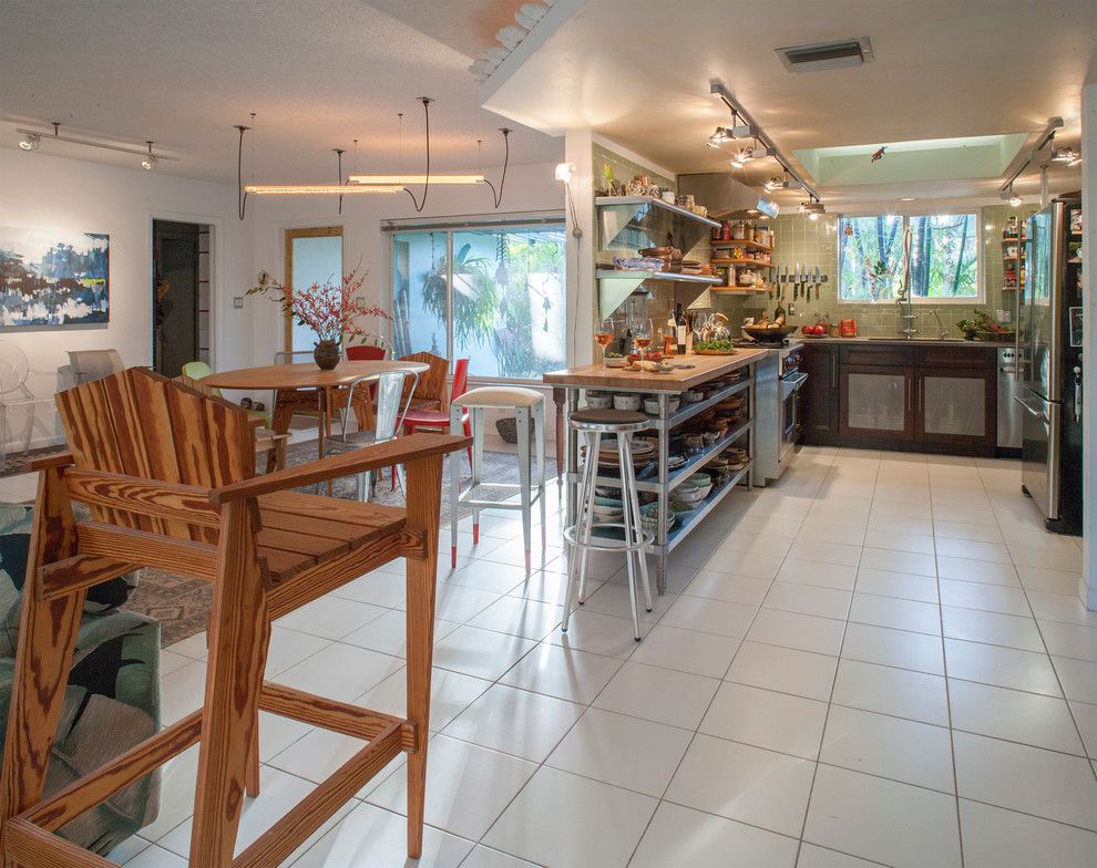 Rakks Brackets for a Modern Kitchen with a Modern and Dolphin House Kitchen by William Hoffman Architect