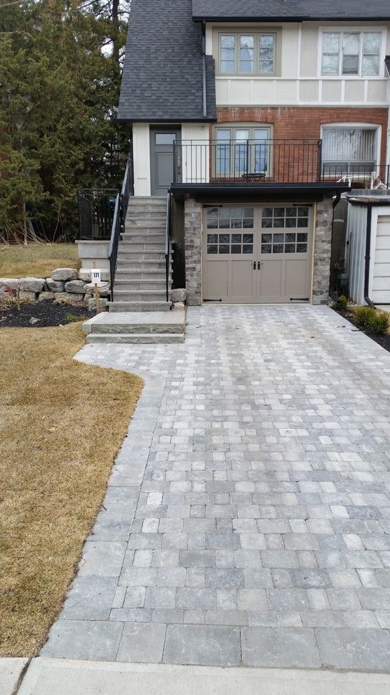 Red Robin Okc for a  Spaces with a  and New Garage, Front Stairs and Patio by Red Robin Masonry