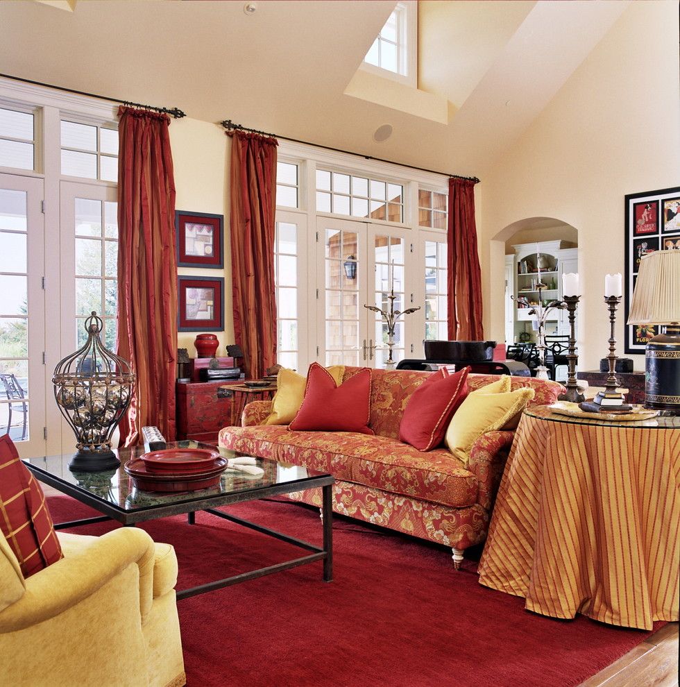 Redx for a Traditional Living Room with a Silk and Living Room by Tina Barclay