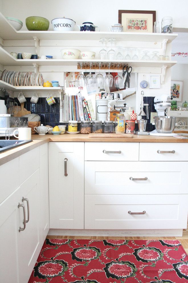 Removing Garbage Disposal for a Eclectic Kitchen with a Kitchen Shelves and Eclectic Kitchen by Nestprettythings.com