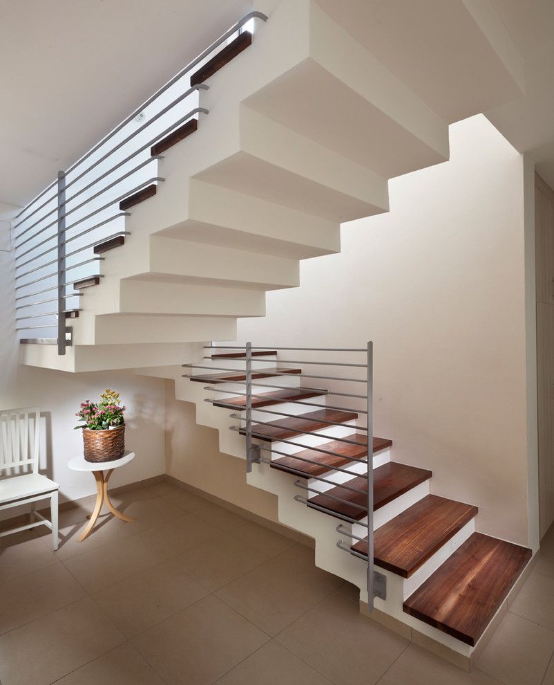 Rendition Homes for a Modern Staircase with a Staircase Landing and Staircase by Elad Gonen