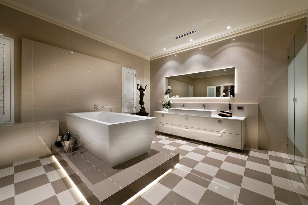 Replace Bathtub Faucet for a Contemporary Bathroom with a Sculpture and Home Design   the Raffles by Webb & Brown Neaves