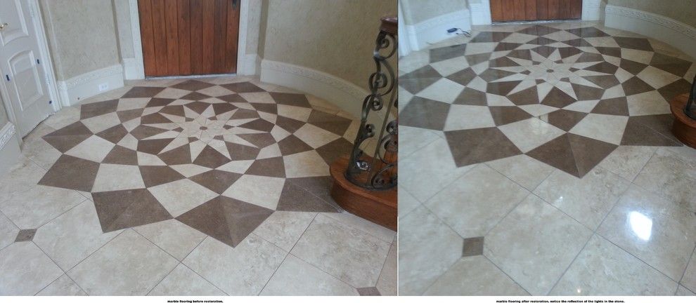 Restoration Hardware Dallas for a  Spaces with a Terrazzo and Marble Floor Restoration Before & After #1 by Active Marble Preservation, Inc.