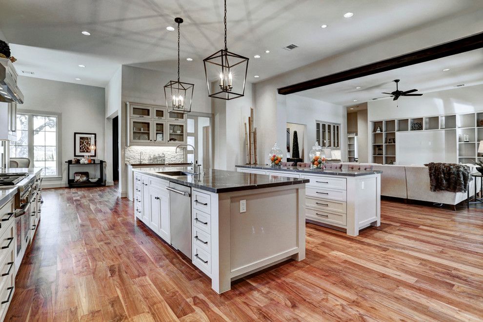 Restoration Hardware Houston for a Transitional Kitchen with a Bath Tub and Gramercy, New Construction by Eric Coan & Associates