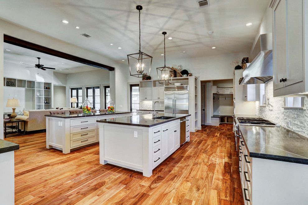 Restoration Hardware Houston for a Transitional Kitchen with a Vaulted Ceilings and Gramercy, New Construction by Eric Coan & Associates