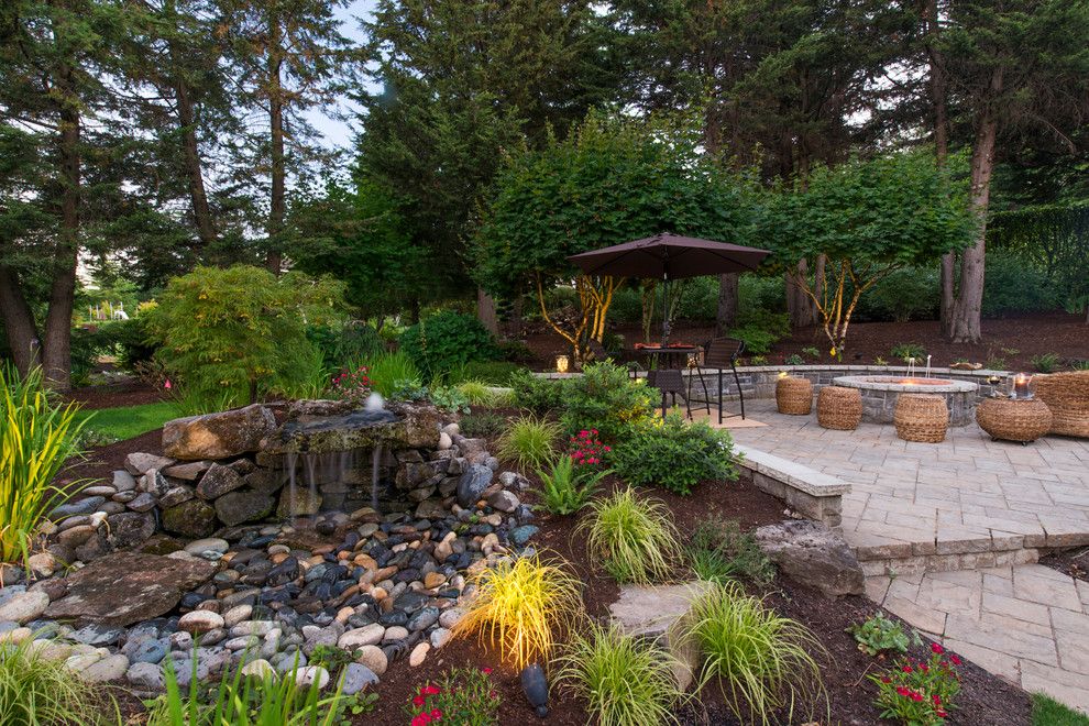 Restoration Hardware Portland for a Craftsman Landscape with a Pizza Oven and Ruesch Project by Paradise Restored Landscaping & Exterior Design