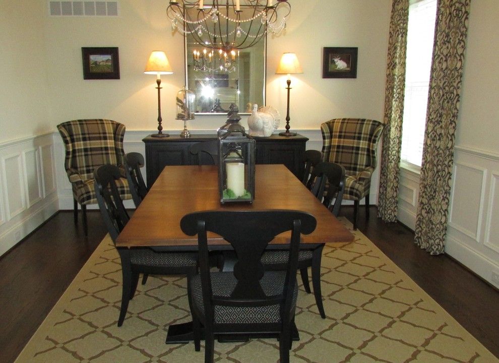 Rich Ford Albuquerque for a Transitional Dining Room with a Good Scale and Sophisticated, Transitional Home Design by Diane Stein for Sheffield Furniture & Interiors