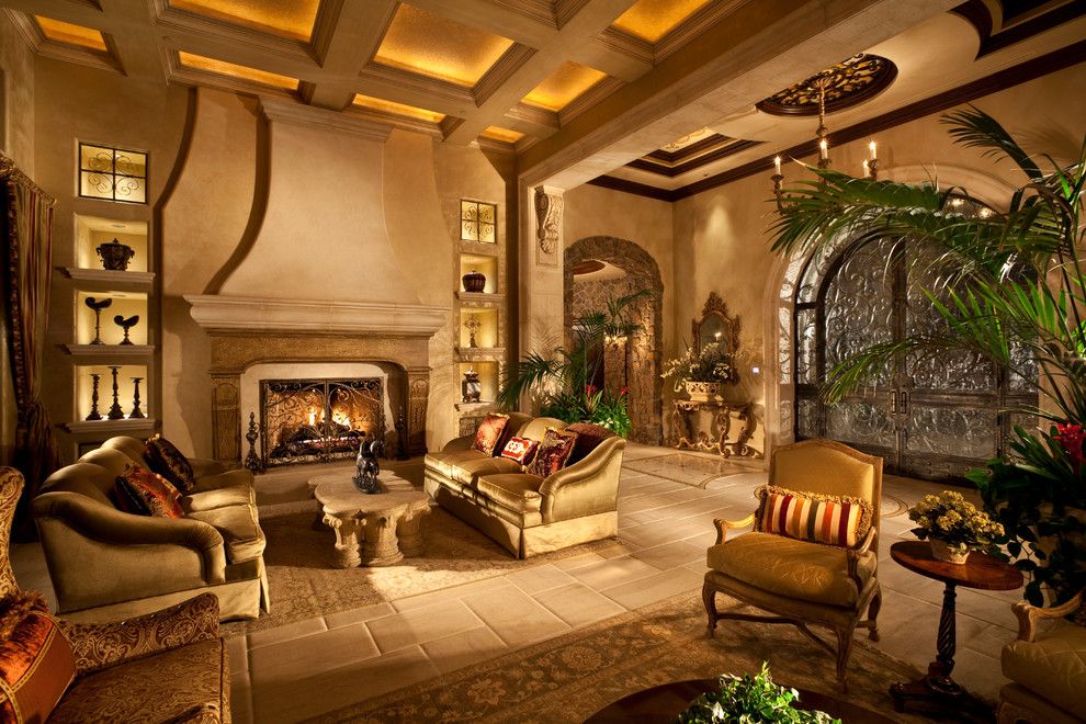 Richmond American Homes Las Vegas for a Mediterranean Living Room with a Formal Living Room and Renaissance Waters by Sun West Custom Homes Llc