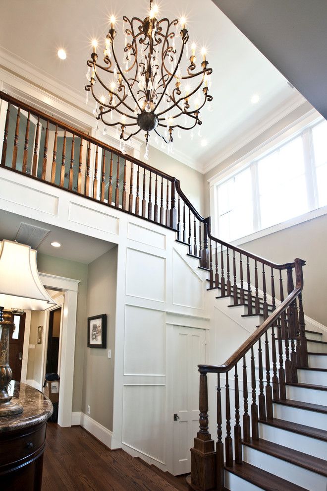 Ridgewater for a Transitional Staircase with a Custom Builder and Staircase Lighting by Ridgewater Homes Llc