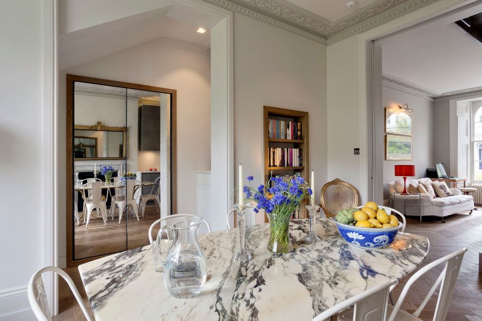 Rittenhouse Hill Apartments for a Eclectic Dining Room with a Architrave and Notting Hill Apartment No 1 by Stephen Fletcher Architects