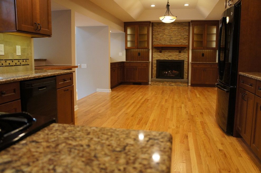 Rochester Appliance for a Contemporary Kitchen with a Kitchen Cabinets and Lynne and Peter's Kitchen by C&j Custom Builders Inc.