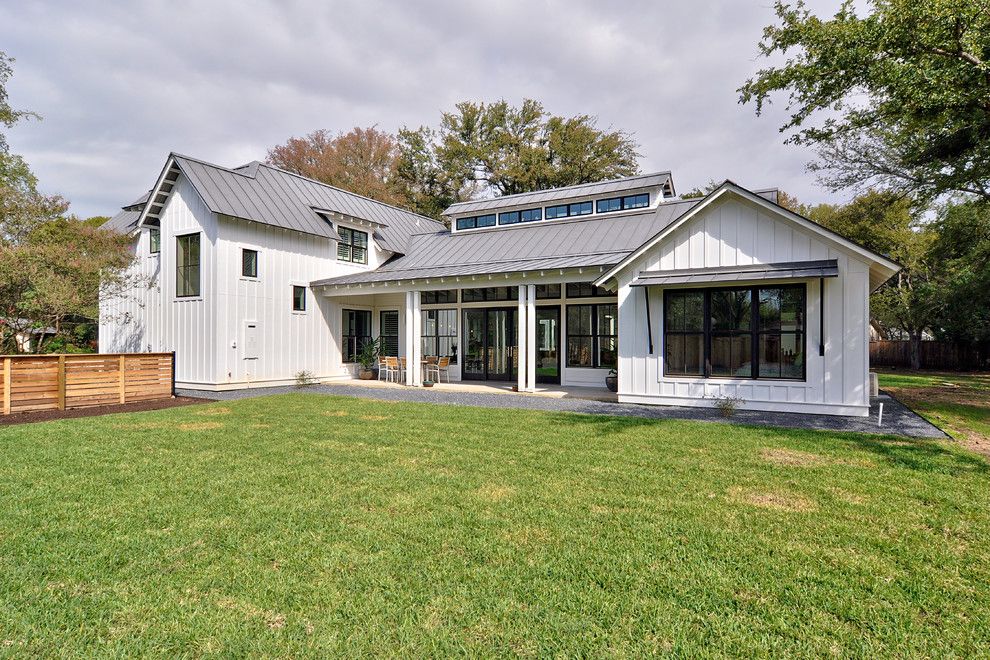 Roofs or Rooves for a Farmhouse Exterior with a Board and Batten Siding and Modern Farmhouse by Redbud Custom Homes