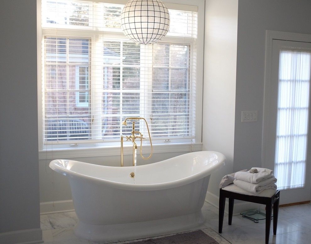 Rye Ny Real Estate for a Transitional Bathroom with a Antiqued Mirror and Ny Estate by a Perfect Placement