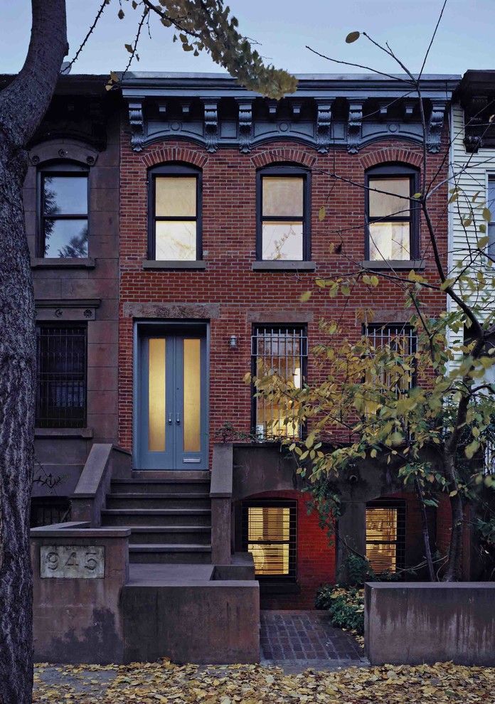 Rye Ny Real Estate for a Transitional Exterior with a Townhouse and Prospect Heights Row House by Delson or Sherman Architects Pc