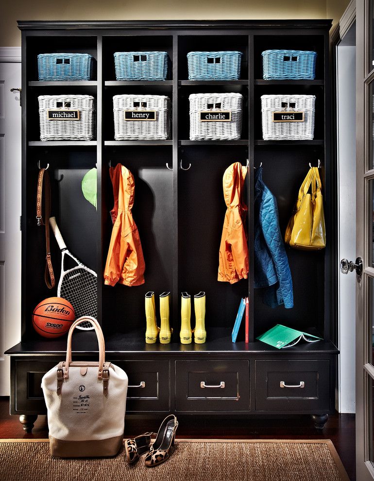 Ryland Homes Charlotte for a Traditional Entry with a Traditional and Traci Zeller Designs: Mudroom by Traci Zeller Designs