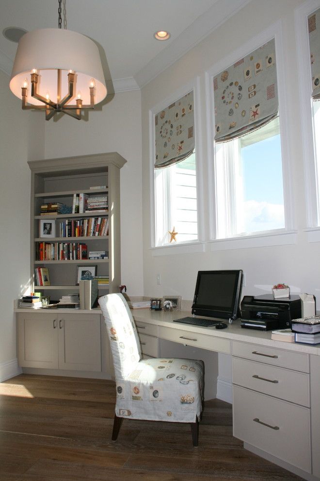 Ryland Homes Denver for a Beach Style Home Office with a Roman and Finishing Touches by Finishing Touches