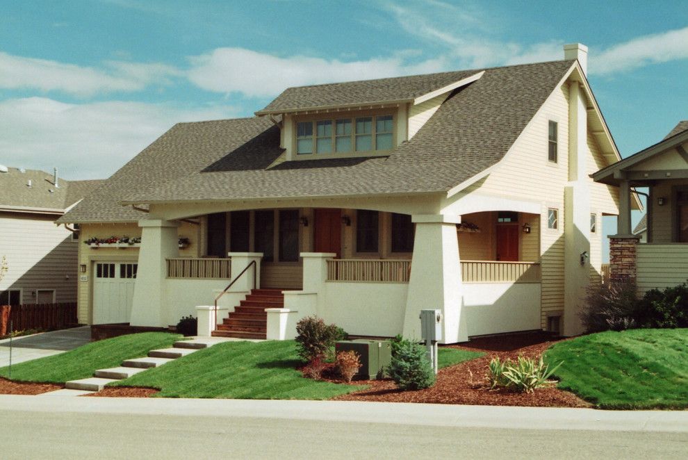 Ryland Homes Denver for a Contemporary Exterior with a Loveland and Arts & Crafts Style Custom Home by Sierra Enterprises, Inc.