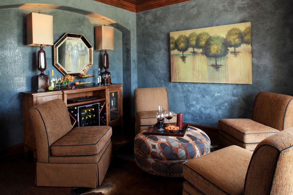 Ryland Homes Houston for a Eclectic Dining Room with a Blue and Wine Room by Cindy Aplanalp Yates & Chairma Design Group