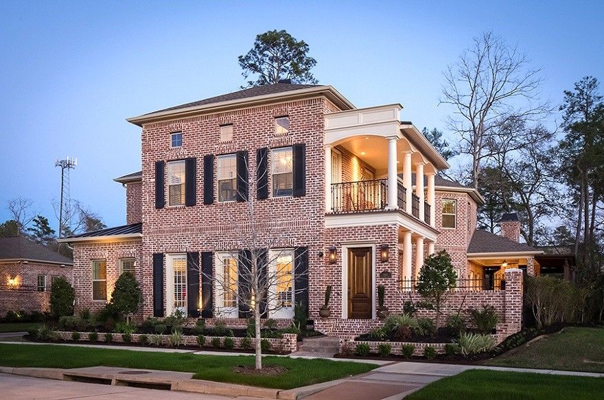 Ryland Homes Houston for a Traditional Exterior with a Columns and Carruthers Residence by Jamestown Estate Homes