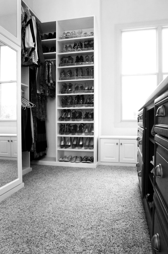 Ryland Homes Indianapolis for a Traditional Closet with a Traditional and Luxurious Walk in Closet by California Closets of Indianapolis