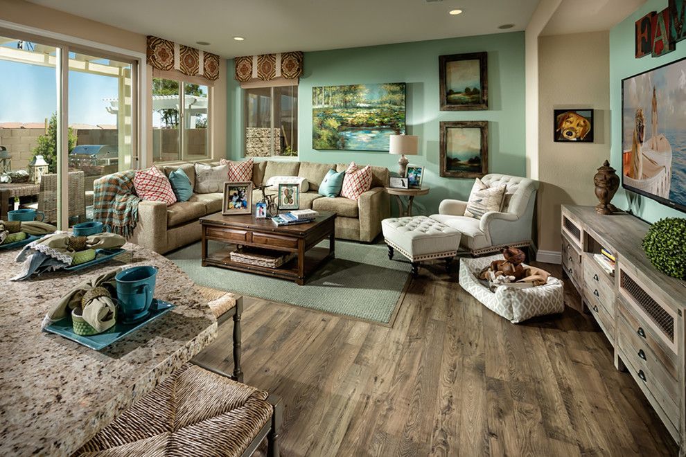 Ryland Homes Las Vegas for a Contemporary Family Room with a Home Builders and Pardee Homes Las Vegas   Summerglen by Pardee Homes