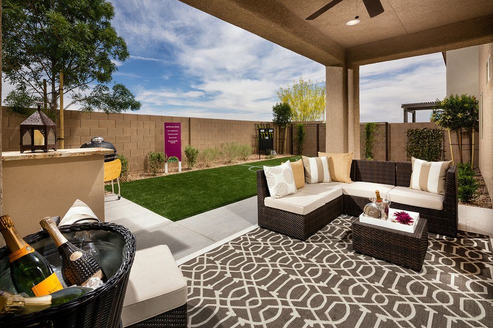 Ryland Homes Las Vegas for a Contemporary Patio with a Covered and Pardee Homes Las Vegas   Summerglen by Pardee Homes