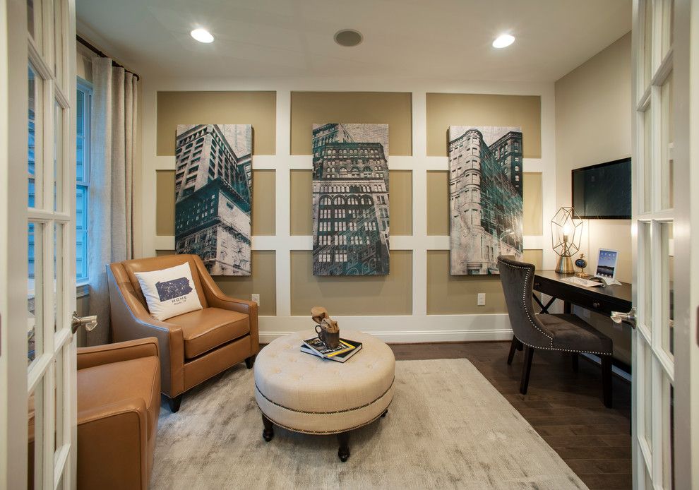 Saddlebrook Estates for a Contemporary Home Office with a Area Rug and W.b. Homes, Saddlebrook Estates   Office by Lita Dirks & Co.