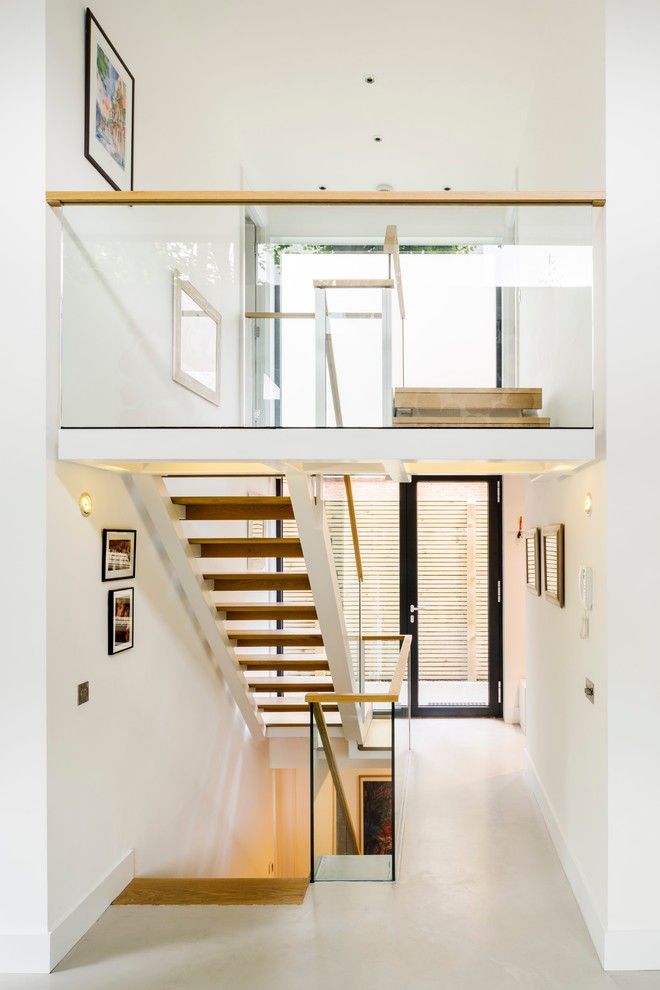 Safelite Autoglass for a Contemporary Staircase with a Modern House and Kings College Road by Thomson Lavers Architects Ltd